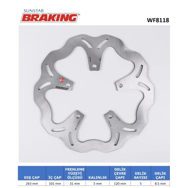 Peugeot Geopolis 250-300 / Satelis Dalgali Ön Fren Di̇ski̇