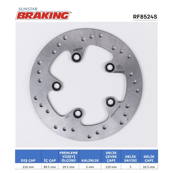 Suzuki Burgman 400 Yuvarlak Arka Fren Di̇ski̇