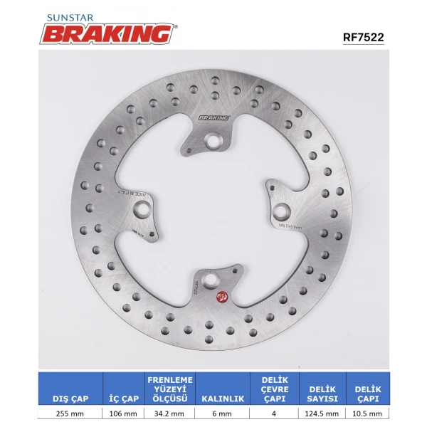 Triumph Yuvarlak Arka Fren Di̇ski̇