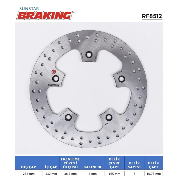 Yamaha T-Max 530-560 Yuvarlak Arka Fren Di̇ski̇