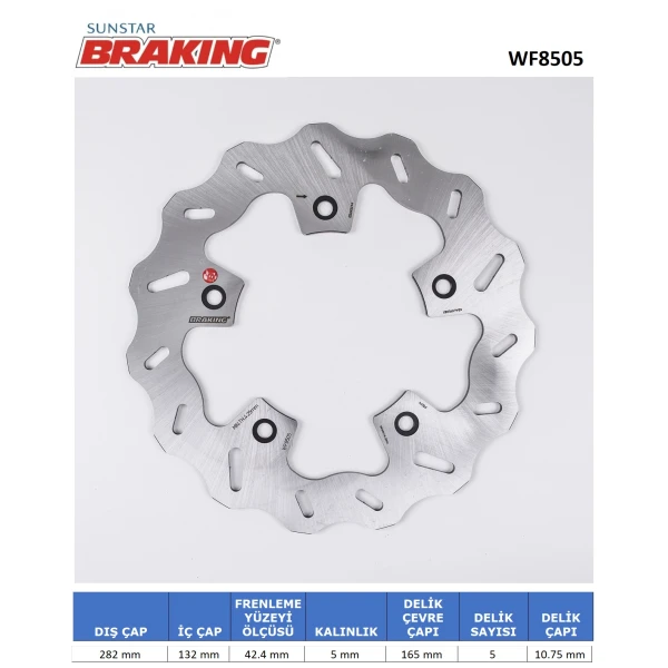Yamaha T-Max Dalgali Arka Fren Di̇ski̇