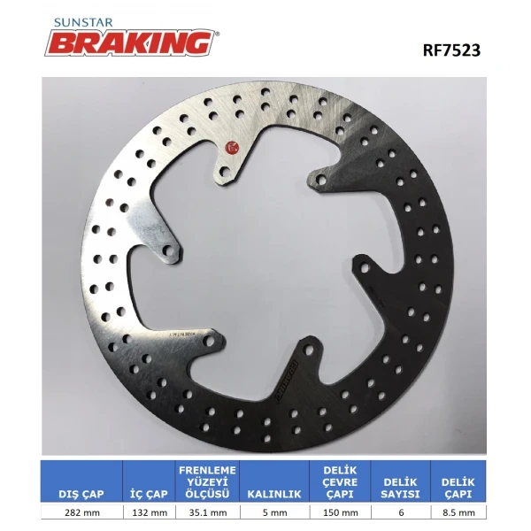 Yamaha Xtz Super Tenere 1200 Yuvarlak Arka Fren Di̇ski̇ Yamaha Xtz Super Tenere 1200 Yuvarlak Arka Fren Di̇ski̇