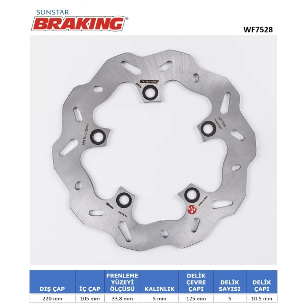 Yamaha Yzf R1 / M Arka Dalgali Fren Di̇ski̇