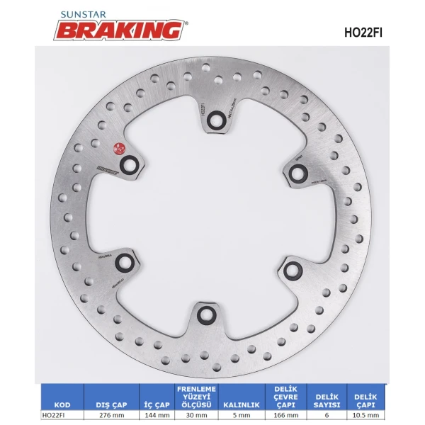 Yuvarlak Fren Di̇ski̇ Yuvarlak Fren Di̇ski̇