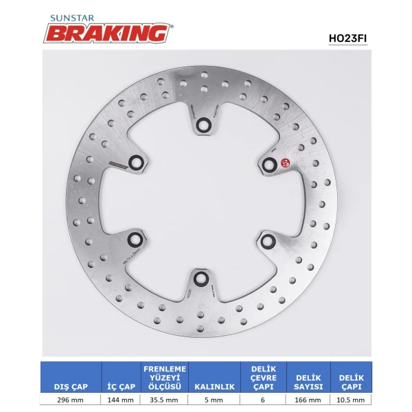 Yuvarlak Ön Fren Di̇ski̇