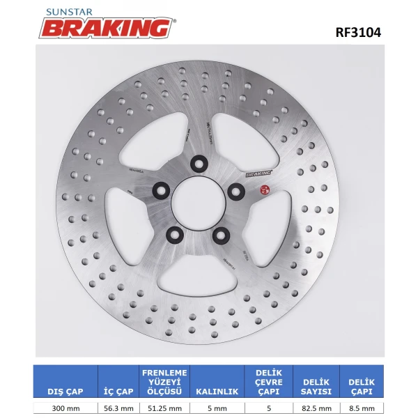 Yuvarlak Ön Fren Di̇ski̇